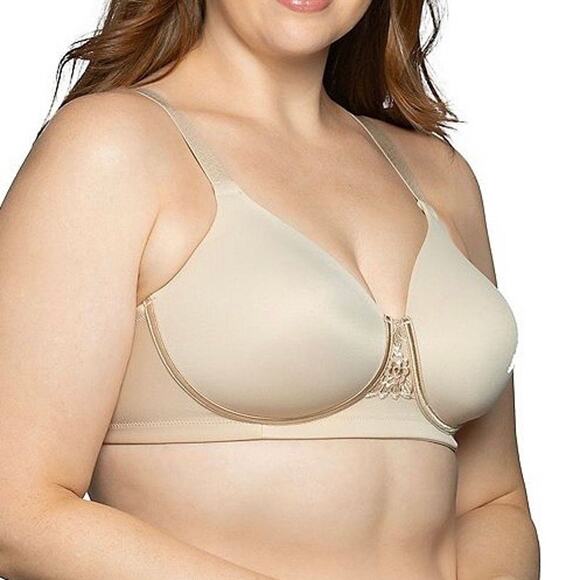 Vanity Fair Lingerie Beauty Back Smoother Full Figure Wireless Bra Beige 38DDD - Picture 1 of 11